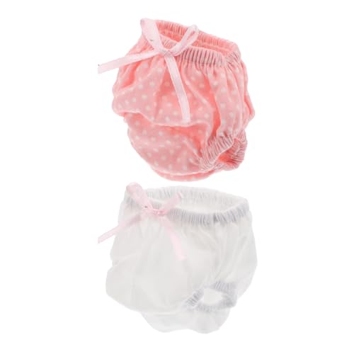 MILISTEN 2 Stück Puppenunterhosen für American Dolls Weiche Baumwoll Shorts mit Schmetterlingsmuster Vielseitige Puppenkleidung für Kreatives Ankleiden und Rollenspiele von Milisten