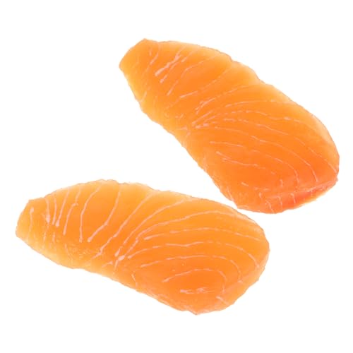 MILISTEN 2 Stück Simulierte Lachsfilets aus Künstliche Dekoration für Küche und Fotografie Realistisches Küchenzubehör für Home Decor MILISTEN 2 Stück Simulierte Lachsfilets aus Künstliche Dekoration für Küche und Fotografie Realistisches Küchenzubehör für Home Decor von Milisten