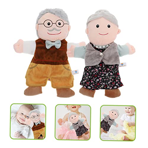 MILISTEN 2 Stück Teiliges Handpuppen Niedliche Figuren DIY für Kleinkinder Pädagogische Plüsch Handspielpuppen Großvater und Großmutter für Geschichtenzeit und Rollenspiele MILISTEN 2 Stück Teiliges Handpuppen Niedliche Figuren DIY für Kleinkinder Pädagogische Plüsch Handspielpuppen Großvater und Großmutter für Geschichtenzeit und Rollenspiele von Milisten