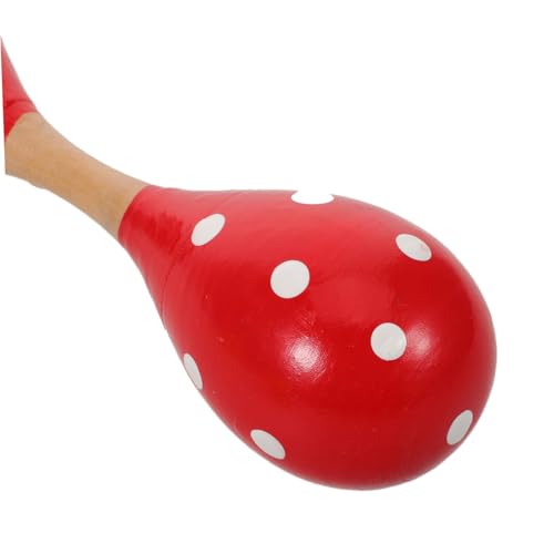 MILISTEN 2 Stück Teiliges Maracas aus Holz Doppelseitige Shaker Leichte Hand Percussion Instrumente zur und Rhythmusschulung mit Glatten Kanten Fördert Sensorische Entwicklung von Milisten