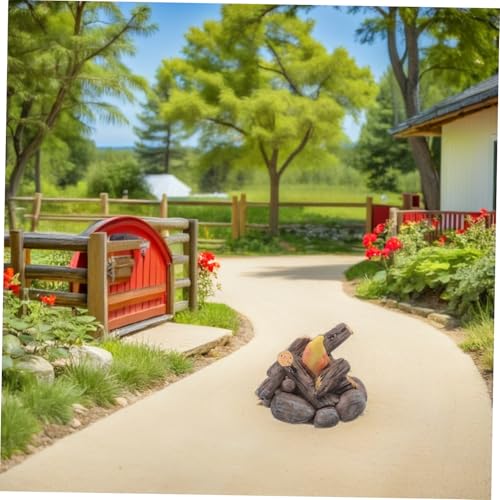 Milisten 2stücke Miniatur-Ornament Für Puppenhaus Künstliches Feuer-Modell Mikro-feuerlandschaft-Dekoration Zum Basteln Mini-feuerstelle Für DIY-szenen Und von Milisten
