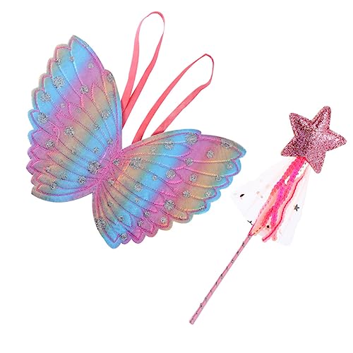 MILISTEN 2 Stück Teiliges Set Bunte und Zauberstab für Auftritte und Feste Pinke Prinzessin Kostümaccessoires Leicht und Verkleidung für Kleine Feen MILISTEN 2 Stück Teiliges Set Bunte und Zauberstab für Auftritte und Feste Pinke Prinzessin Kostümaccessoires Leicht und Verkleidung für Kleine Feen von Milisten