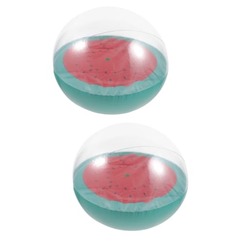 MILISTEN 2 Stück Wassermelonen-Wasserball Schwimmbad Strandbälle für Aufblasbare Strandbälle kleiner aufblasbarer Wasserball aufblasbares Strandspielzeug Schwimmspielzeug MILISTEN 2 Stück Wassermelonen-Wasserball Schwimmbad Strandbälle für Aufblasbare Strandbälle kleiner aufblasbarer Wasserball aufblasbares Strandspielzeug Schwimmspielzeug von Milisten
