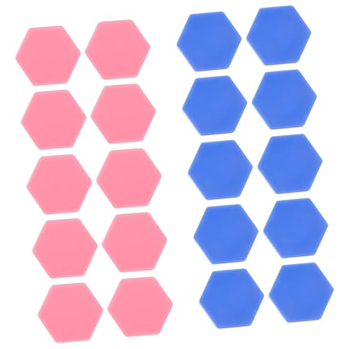 MILISTEN 20 Stück Teiliges Bunte Hexagon Schachfiguren für Brettspiele und Fliegen Schach Fördert Bildung und Logisches für Erwachsene von Milisten