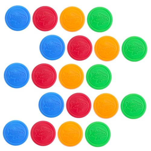 MILISTEN 20 Stück Teiliges Flugschach Spielsteine aus Langlebigem PP Bunte Schachfiguren Intelligentes Lernspielzeug für Logisches Denken und Unterhaltung von Milisten