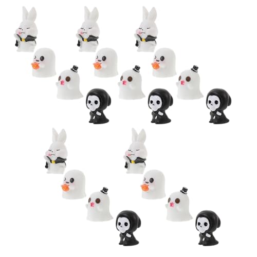 MILISTEN 20 Stück Teiliges Halloween Miniaturfiguren Niedliche Resin Dekorationen für DIY Projekte Halloween Party und Puppenhausgestaltung von Milisten