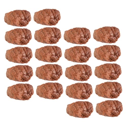 MILISTEN 20 Stück Teiliges Realistische Fake Meat Modelle PVC Simulierte Rindfleischblöcke für Kindgerechtes Rollenspiel Fördert Kreativität Sensorische Entwicklung für Küchen von Milisten