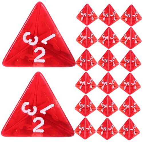 MILISTEN 20 Stück Transparente Rote Seitige Acrylwürfel für Tischspiele Lustige Spielwürfel für Klassenzimmer und Freizeitaktivitäten MILISTEN 20 Stück Transparente Rote Seitige Acrylwürfel für Tischspiele Lustige Spielwürfel für Klassenzimmer und Freizeitaktivitäten von Milisten