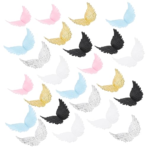 MILISTEN 24 Stück Bunte Engel Flügel für Diy Bastelprojekte Kunststoff Deko Flügel für Kuchendekoration und Kreative Handarbeiten Farben Gemischt MILISTEN 24 Stück Bunte Engel Flügel für Diy Bastelprojekte Kunststoff Deko Flügel für Kuchendekoration und Kreative Handarbeiten Farben Gemischt von Milisten