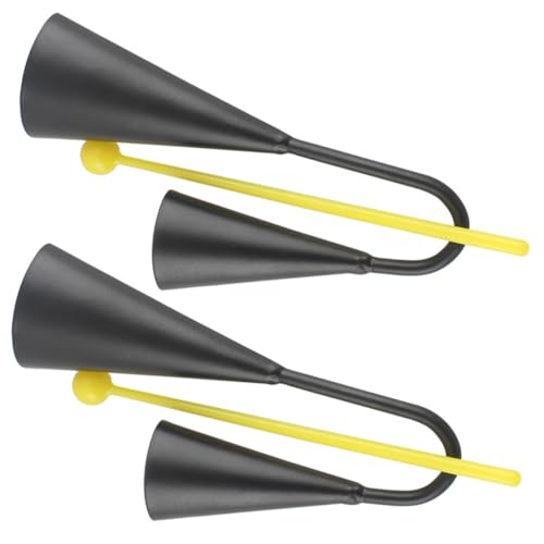 MILISTEN 2Sätze Kuhglocke Doppelte Kuhbell aus Schwarzem mit Schlägel Perfektes Musikinstrument für Musik und Outdoor Aktivitäten MILISTEN 2Sätze Kuhglocke Doppelte Kuhbell aus Schwarzem mit Schlägel Perfektes Musikinstrument für Musik und Outdoor Aktivitäten von Milisten