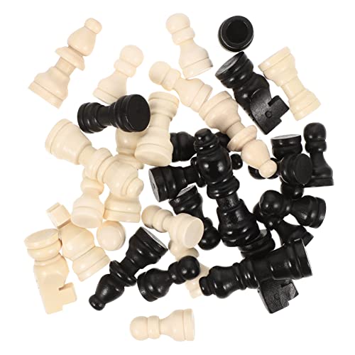 MILISTEN 2Sätze Mini Schachset Aus Holz Schachfiguren Und Teiliges Set Für Schachbrett Für Reisen Und Erwachsene Ergänzung Für Brettspiele von Milisten
