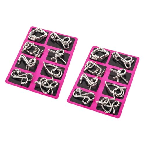 MILISTEN 2Sätze Premium Puzzle Teiliges Metalldraht Entwirrungsrätsel für für Geburtstage Weihnachten und Partys Tragbar für Endlosen Spaß MILISTEN 2Sätze Premium Puzzle Teiliges Metalldraht Entwirrungsrätsel für für Geburtstage Weihnachten und Partys Tragbar für Endlosen Spaß von Milisten