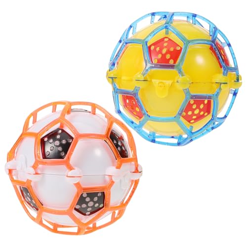 MILISTEN 2Stücke Leuchtender Fußball Mit Musik Und Licht Elektrisches Für Bunter Luminous Ball Batteriefrei Für Drinnen Und Draußen von Milisten