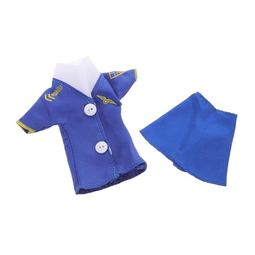 MILISTEN 2pcs 30 cm Puppenkleidung Set Girls Doll Flugbegleiter Kostüm Uniform Und Rock Puppe Dress up Puppenzubehör Für Kinder Spielen Puppen -Outfits von Milisten