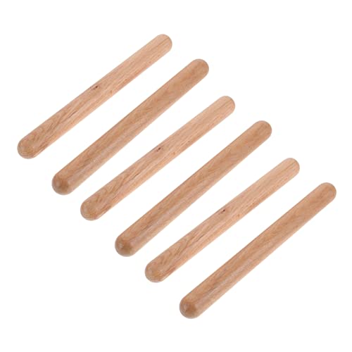 MILISTEN 3 Paare Holz Claves Rhythmusstöcke aus Hartholz für Musikinstrument für Anfänger zur des Rhythmusgefühls Musikalischen MILISTEN 3 Paare Holz Claves Rhythmusstöcke aus Hartholz für Musikinstrument für Anfänger zur des Rhythmusgefühls Musikalischen von Milisten