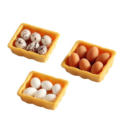MILISTEN 3 Sätze Box -Eiermodell Puppenhaus Miniatur Puppenstuben-Eier klein Mini-Eier-Dekore Mini-Ei-Modelle Mini-Modelleier vortäuschen Eier für spielküche Ei Dekoration Harz MILISTEN 3 Sätze Box -Eiermodell Puppenhaus Miniatur Puppenstuben-Eier klein Mini-Eier-Dekore Mini-Ei-Modelle Mini-Modelleier vortäuschen Eier für spielküche Ei Dekoration Harz von Milisten