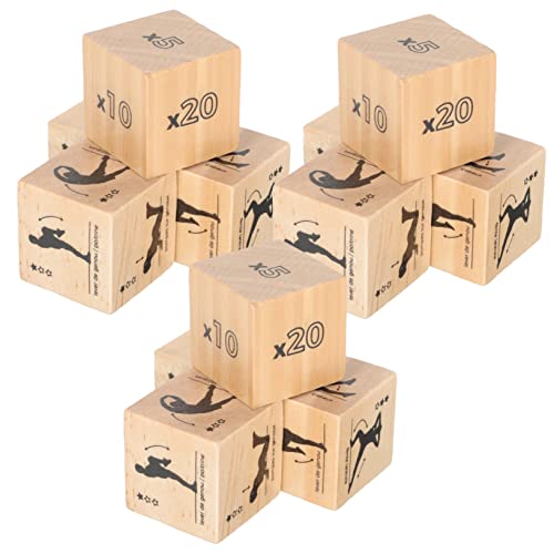 MILISTEN 3 Sätze Holzwürfel Fitness Würfelspiel für Home Workouts Party und Sportspiele Spaßige Übungswürfel für Zuhause Leicht und Tragbar für Versammlungen und Dekoration MILISTEN 3 Sätze Holzwürfel Fitness Würfelspiel für Home Workouts Party und Sportspiele Spaßige Übungswürfel für Zuhause Leicht und Tragbar für Versammlungen und Dekoration von Milisten