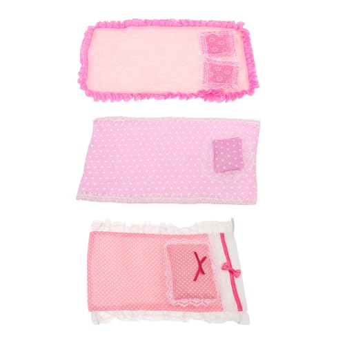 MILISTEN 3 Sätze Miniatur Bettlaken Kissen Leichtes Realistisch Detailliertes Schlafzimmer-zubehör für Puppenmöbel Warmfarbig Vielseitig für Dekoration und Spiel MILISTEN 3 Sätze Miniatur Bettlaken Kissen Leichtes Realistisch Detailliertes Schlafzimmer-zubehör für Puppenmöbel Warmfarbig Vielseitig für Dekoration und Spiel von Milisten