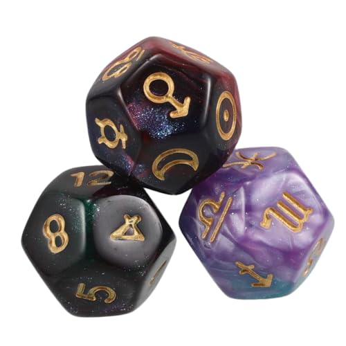 MILISTEN 3 Stück 12 Tierkreisspiel Würfel Astrologie-Tarot-Würfel Konstellationswürfel Astrologische Weissagungswürfel Weissagung Tierkreis Würfel Spielwürfelzubehör Harz MILISTEN 3 Stück 12 Tierkreisspiel Würfel Astrologie-Tarot-Würfel Konstellationswürfel Astrologische Weissagungswürfel Weissagung Tierkreis Würfel Spielwürfelzubehör Harz von Milisten