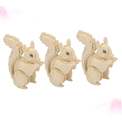 MILISTEN 3 Stück Holzpuzzle für Teiliges Squirrel Design Handgemacht Kreatives Hand Augen Koordination und Intellektuellen Entwicklung MILISTEN 3 Stück Holzpuzzle für Teiliges Squirrel Design Handgemacht Kreatives Hand Augen Koordination und Intellektuellen Entwicklung von Milisten