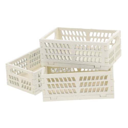 MILISTEN 3 Stück Holzrahmenspeicherbox Mini-lebensmittelkorb Miniatur-holzkiste Mini-obstkorb Miniaturkiste Aus Holz Mini -picknickkorb Kleine Puppenhauskiste Kleine Körbchen Beige von Milisten