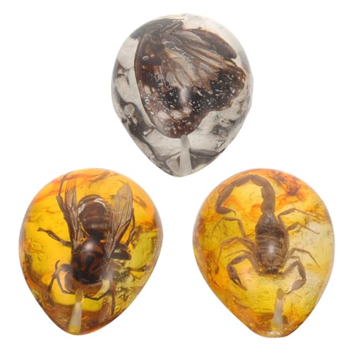 MILISTEN 3 Stück Insekten Bernstein Anhänger aus Harz Echte Insekten Imprägnierung DIY Schmuck Bastelset Vivid Design für Kreative Projekte und Dekoration MILISTEN 3 Stück Insekten Bernstein Anhänger aus Harz Echte Insekten Imprägnierung DIY Schmuck Bastelset Vivid Design für Kreative Projekte und Dekoration von Milisten