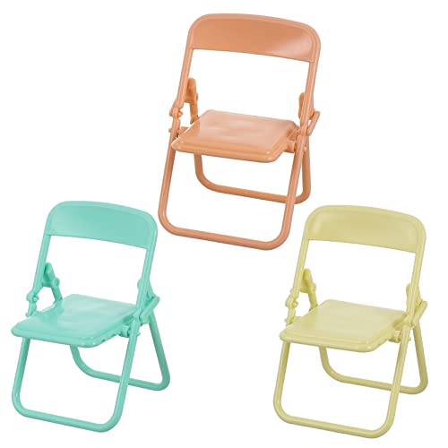 MILISTEN 3 Stück Mini-Stuhlmodell -Klappstuhl MJNI -Modellklappstuhl Mini-Simulationsstuhl Mikro Stuhl Mini-Stühle Mini-Klappstuhl- Miniaturstühle Plastik von Milisten