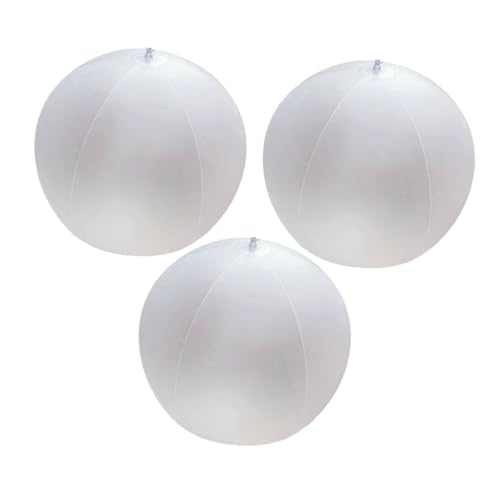 MILISTEN 3 Stück PVC Aufblasbare Strandbälle Leichte Poolparty Deko für Hochzeiten Outdoor Spiele Fotorequisiten Wetterfeste Robuste Bälle für Teens von Milisten