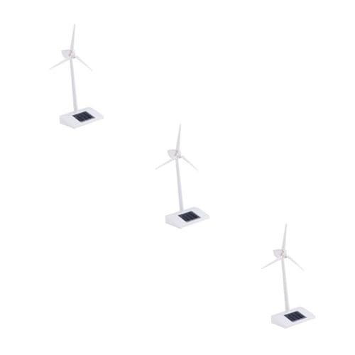 MILISTEN 3 Stück Solarbetriebene Windmühle Modell aus Abs Weiß Solarbetriebene Windkraftanlage für Desktop Deko und Lernspielzeug für Einfache Montage ohne Batterie Umweltfreundliches MILISTEN 3 Stück Solarbetriebene Windmühle Modell aus Abs Weiß Solarbetriebene Windkraftanlage für Desktop Deko und Lernspielzeug für Einfache Montage ohne Batterie Umweltfreundliches von Milisten