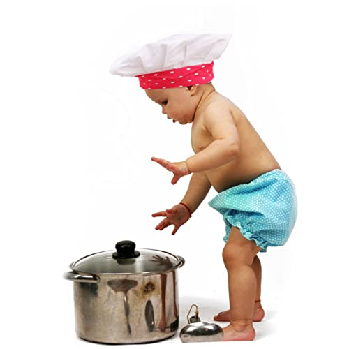 MILISTEN 3 Stück Teiliges Kinderkochset mit Herz Muster Baumwollschürze und Schützenden Ärmeln Verstellbar für Bastel und Kochaktivitäten Waschbar Wiederverwendbar für Beim Kochen und Malen von Milisten