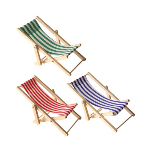 MILISTEN 3 Stück Teiliges Miniatur Holz Strandstuhl Faltbare Puppenhaus Liegestühle Rot Blau Grün Realistische Mini Strandstühle als Dekoration für DIY Puppenhaus und Outdoor Szenen MILISTEN 3 Stück Teiliges Miniatur Holz Strandstuhl Faltbare Puppenhaus Liegestühle Rot Blau Grün Realistische Mini Strandstühle als Dekoration für DIY Puppenhaus und Outdoor Szenen von Milisten