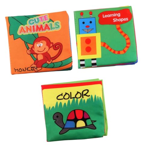 MILISTEN 3 Stück Teiliges Stoffbuch Weiche Waschbare Knisterbücher für Neugeborene Frühe Lernspielzeuge Farb Form und Tiererkennung Pädagogisches Sensorikspielzeug MILISTEN 3 Stück Teiliges Stoffbuch Weiche Waschbare Knisterbücher für Neugeborene Frühe Lernspielzeuge Farb Form und Tiererkennung Pädagogisches Sensorikspielzeug von Milisten