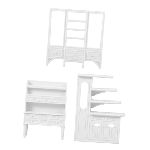 MILISTEN 3 Stücke Schrank Kunstschrank und Regal Dekorative Möbel für DIY Minihäuser und Fotorequisiten Detailgetreu und Kompakt MILISTEN 3 Stücke Schrank Kunstschrank und Regal Dekorative Möbel für DIY Minihäuser und Fotorequisiten Detailgetreu und Kompakt von Milisten
