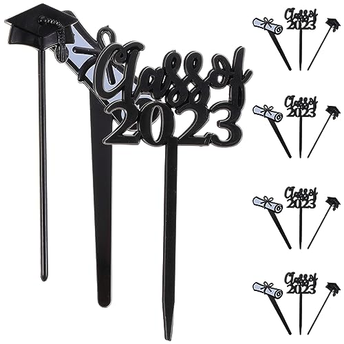 MILISTEN 30 Stück Graduation Cupcake Dekoration Abschlussfeier Dessert Picks Festliche Kuchendeko für Graduation Partys Einfache Anwendung ohne Montage von Milisten