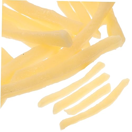 MILISTEN Künstliche Pommes Frites 30 Stücke Realistische Simulation für Fotografie und Partydekoration Umweltfreundliches PVC Spielzeug für Kinder und Restaurantdekor von Milisten