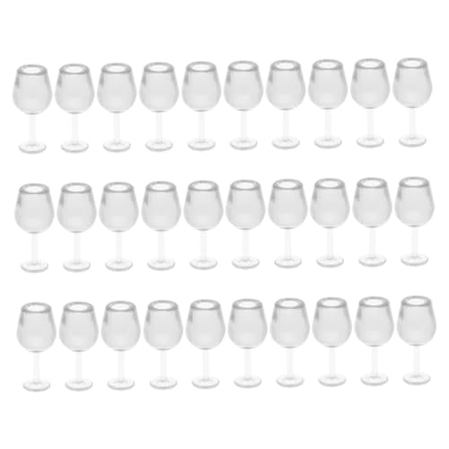MILISTEN 30 Stück Mini Weinglas Unsere Puppen Kleine Häuser Puppenhausmöbel Tee Miniatur Requisiten Realistisches Mini Hauszubehör Miniatur Kit Miniaturen Hoch Kinderspielzeug von Milisten
