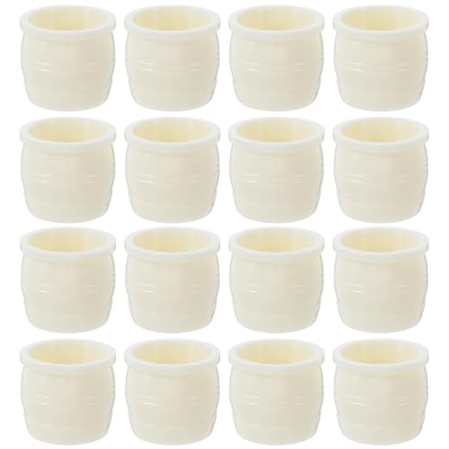 MILISTEN 30 Stück Teiliges Mini Blumentopf Robustem Kunststoff Miniature Blumentöpfe für Bastelprojekte Leichte Mini-deko für Puppenhäuser Mikro-landschaften und DIY-sandtischgestaltung von Milisten