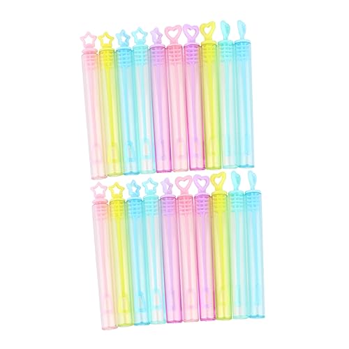 MILISTEN 30Stücke Leere Blasenstaubflaschen Mini Blasenstab Container Herz und Sternform für Partys Hochzeiten und Outdoor Aktivitäten ohne Seifenwasser Tragbar Farblich von Milisten