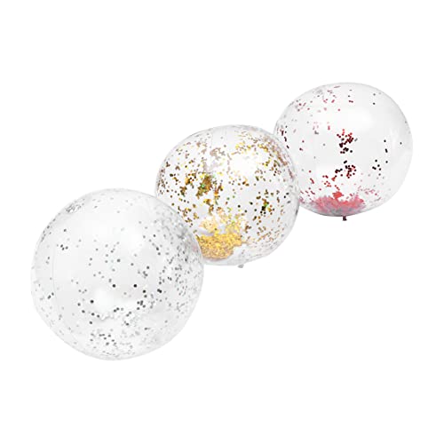 MILISTEN 3Stücke Aufblasbare Strandbälle aus PVC mit Pailletten Beach Balls für Wasserspielzeug für Strandpartys und Outdoor Spiele Langlebig und Farbenfroh MILISTEN 3Stücke Aufblasbare Strandbälle aus PVC mit Pailletten Beach Balls für Wasserspielzeug für Strandpartys und Outdoor Spiele Langlebig und Farbenfroh von Milisten