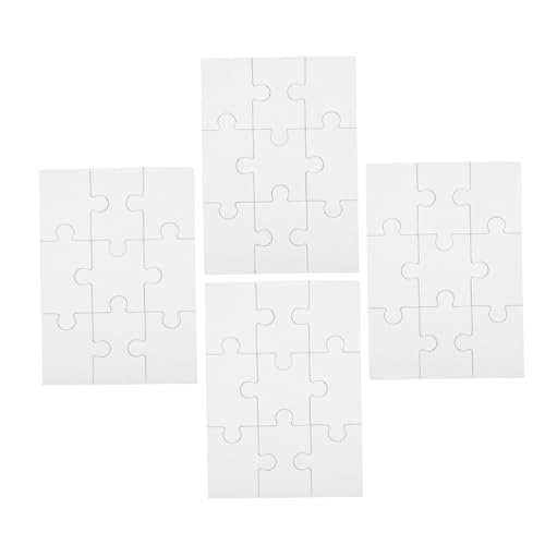 MILISTEN 4 Blätter Leeres Sublimations Puzzle aus DIY Puzzles für Kreative Gestaltung für Familienfeiern und Bastelprojekte Langlebig und Glatt für Designs MILISTEN 4 Blätter Leeres Sublimations Puzzle aus DIY Puzzles für Kreative Gestaltung für Familienfeiern und Bastelprojekte Langlebig und Glatt für Designs von Milisten