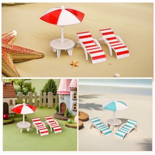 MILISTEN 4 Sets Miniatur-Puppenhausmöbel-Set: Mini-Strandstühle und Sonnenschirm für die Puppenhausdekoration – realistisches Dekor im Sommerstil MILISTEN 4 Sets Miniatur-Puppenhausmöbel-Set: Mini-Strandstühle und Sonnenschirm für die Puppenhausdekoration – realistisches Dekor im Sommerstil von Milisten