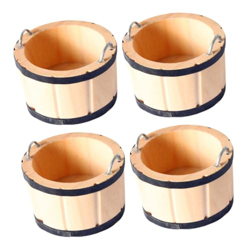 MILISTEN 4 Stück Hölzernende Dekorationsverzierungen Puppenhausdekoration Holzfass Requisite Mini Zubehör für Puppenhäuser aus Holz Miniatur-Eimer-Ornament Holzeimer Foto-Requisite Metall MILISTEN 4 Stück Hölzernende Dekorationsverzierungen Puppenhausdekoration Holzfass Requisite Mini Zubehör für Puppenhäuser aus Holz Miniatur-Eimer-Ornament Holzeimer Foto-Requisite Metall von Milisten
