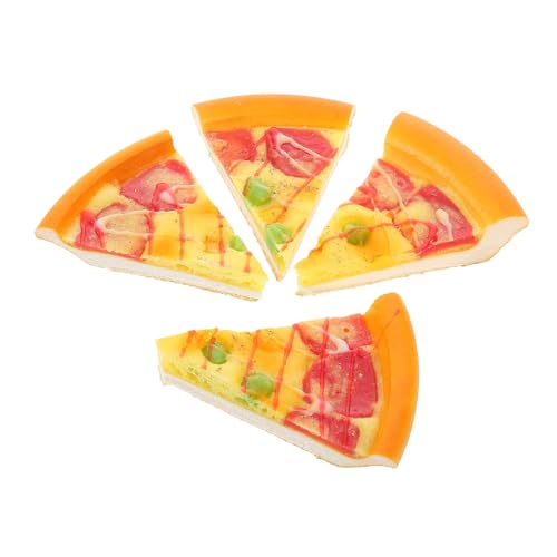 Milisten 4 Stück Künstliche Pizza Für Die Anzeige, Simulation Von Pizzascheiben, Modell, Realistisches Brot, Fast-Food, Rollenspielset, Foto-Requisiten, Für Die Küche Zu Hause Milisten 4 Stück Künstliche Pizza Für Die Anzeige, Simulation Von Pizzascheiben, Modell, Realistisches Brot, Fast-Food, Rollenspielset, Foto-Requisiten, Für Die Küche Zu Hause von Milisten