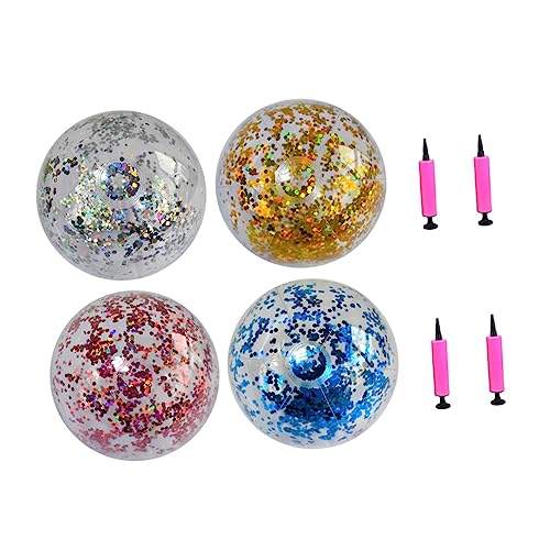 MILISTEN 4 Stück Strandball mit Pailletten Für Schwimmbad im Freien Aufblasbare Strandspielzeuge Aufblasbare Bälle Poolpartyspielzeug Pailletten-Konfetti-Strandball Glitzerkugeln PVC MILISTEN 4 Stück Strandball mit Pailletten Für Schwimmbad im Freien Aufblasbare Strandspielzeuge Aufblasbare Bälle Poolpartyspielzeug Pailletten-Konfetti-Strandball Glitzerkugeln PVC von Milisten