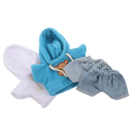 MILISTEN 4 Stück Teiliges Bärenkleidungs Strapazierfähiger Baumwolle mit Kapuzenpullover und Jeans Niedliche Spielzeugbären-Outfits für Kuscheltiere Einfach Anzuziehen und Individuell von Milisten