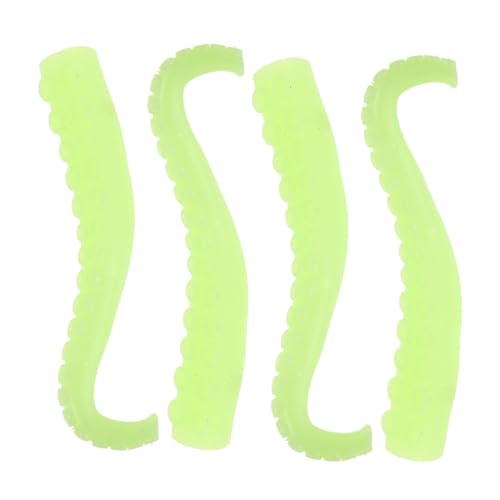 MILISTEN 4 Stück Teiliges Fluoreszierendes Octopus Fingerpuppen Leuchtende Handspielzeuge für Interaktive und Rollenspiel Requisiten Fördert Kommunikation und Fantasie von Milisten