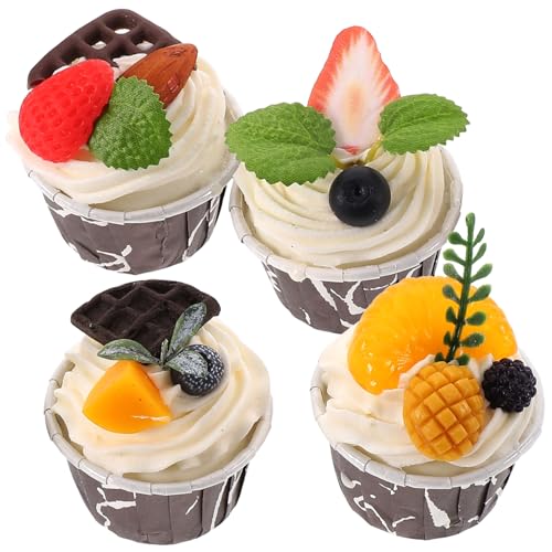MILISTEN 4 Stück Teiliges Künstliches Cupcake Modell Realistische Dekoration für Zuhause Hochzeiten Fotografie Requisiten Langlebig und Stabil für Küche und Gastronomie MILISTEN 4 Stück Teiliges Künstliches Cupcake Modell Realistische Dekoration für Zuhause Hochzeiten Fotografie Requisiten Langlebig und Stabil für Küche und Gastronomie von Milisten