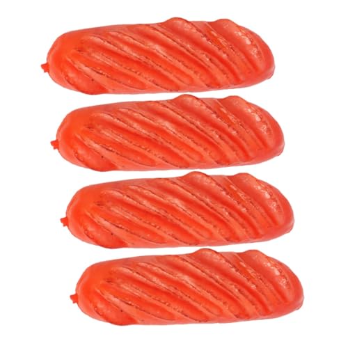 MILISTEN 4 Stück Teiliges Mini Hot Dog Modell aus Kunstmaterial Realistische Deko für Tisch Küche und Partys als Fotorequisite für Restaurantpräsentationen von Milisten