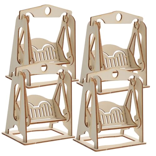 MILISTEN 4 Stück Teiliges Puzzle aus Holz DIY Swing für Kleinkinder Puzzle für Kreative Handarbeit Fördert Hand Augen Koordination und Lernfähigkeiten MILISTEN 4 Stück Teiliges Puzzle aus Holz DIY Swing für Kleinkinder Puzzle für Kreative Handarbeit Fördert Hand Augen Koordination und Lernfähigkeiten von Milisten