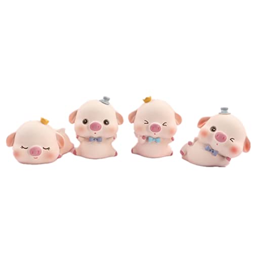 MILISTEN 4 Stück Teiliges Resin Cartoon Schwein Kuchen Dekoration Kreative Tortenornamente für Kindergeburtstagsfeiern Miniaturfiguren für Garten und Fotografie MILISTEN 4 Stück Teiliges Resin Cartoon Schwein Kuchen Dekoration Kreative Tortenornamente für Kindergeburtstagsfeiern Miniaturfiguren für Garten und Fotografie von Milisten
